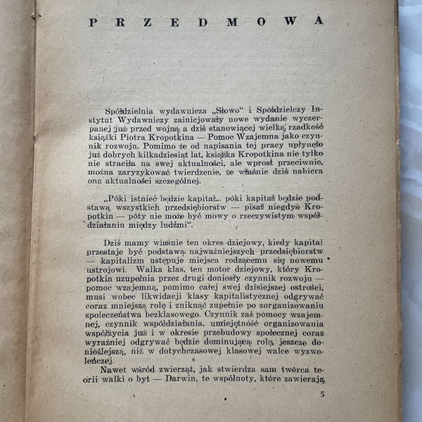 Pomoc wzajemna jako czynnik rozwoju - Piotr Kropotkin