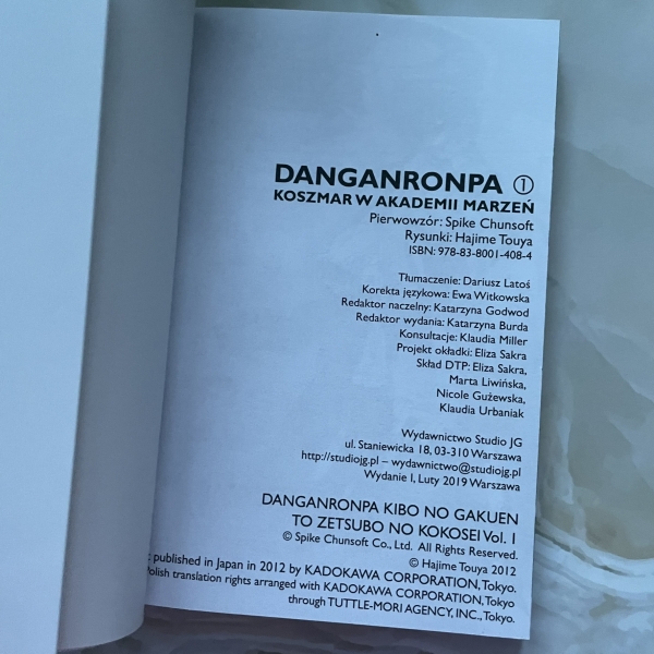 Danganronpa. Koszmar w Akademii Marzeń 1