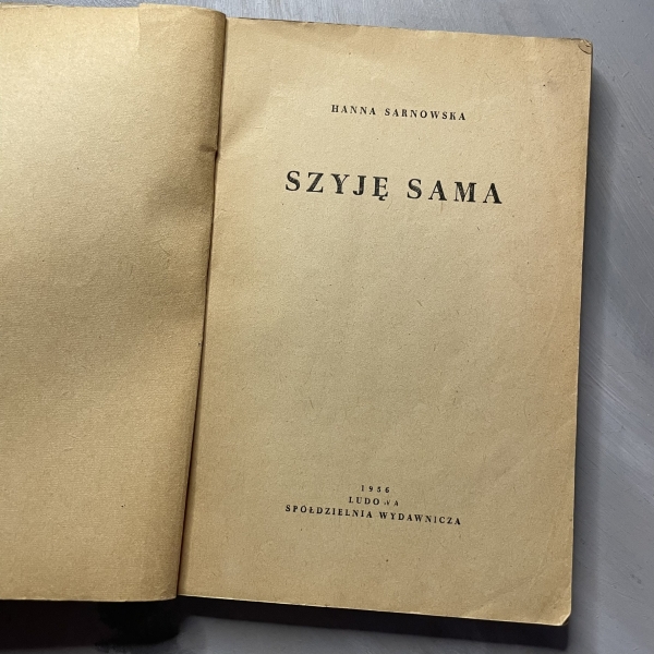Szyję sama - Hanna Sarnowska