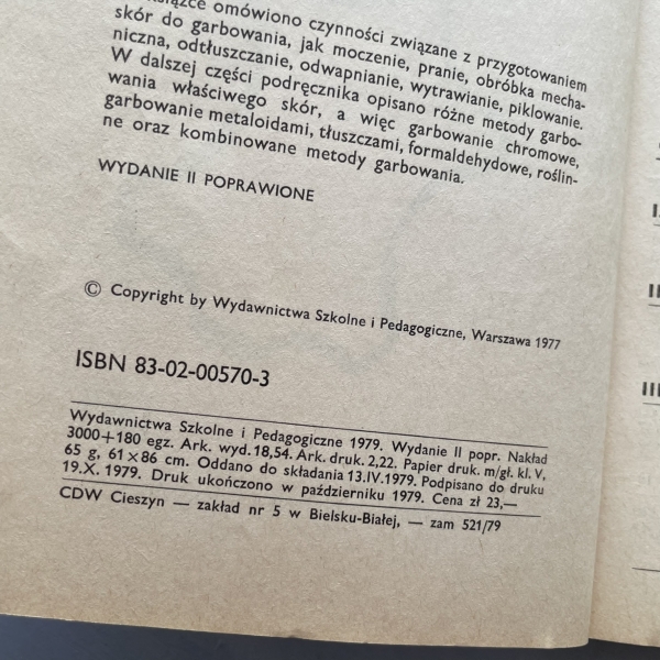Technologia wyprawy skór cz. 1 Garbowanie - Tadeusz Persz
