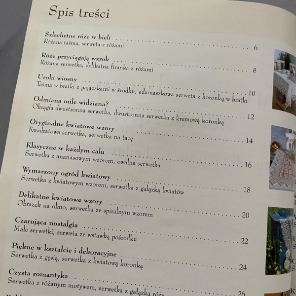 Firanki, obrusy, serwety... Szydełkowanie techniką filet