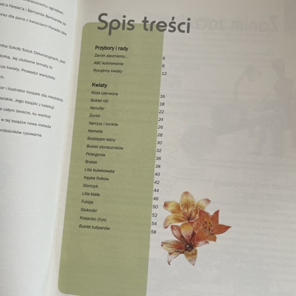 Kurs rysowania i malowania - Kwiaty - Patricia i Philippe Legendre