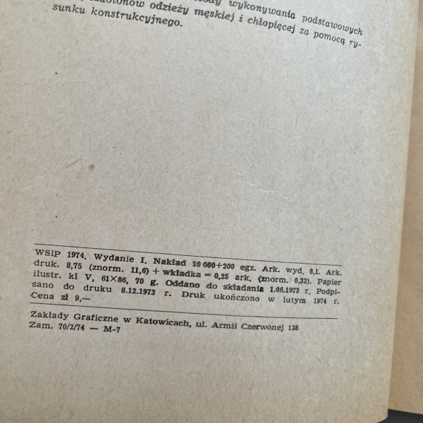 Krój i modelowanie odzieży męskiej i chłopięcej - Mieczysław Porycki