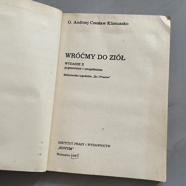 Wróćmy do ziół - Andrzej Klimuszko