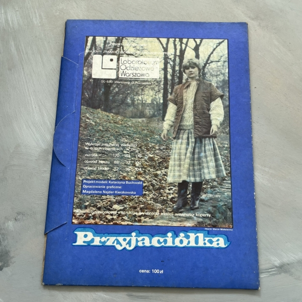 Uszyj sama! Wykroje - kurtka damska, kamizelka 20 - Przyjaciółka