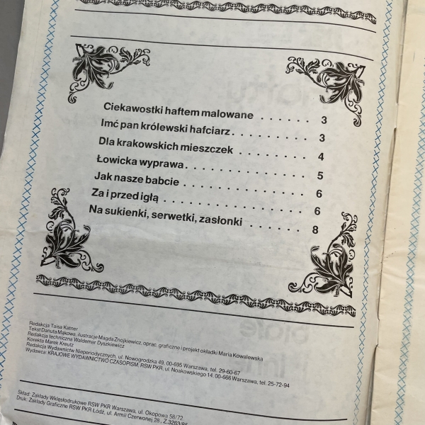 Hafty białe i inne - Danuta Mąkowa