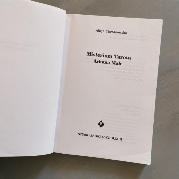 Misterium tarota. Arkana Małe - Alicja Chrzanowska