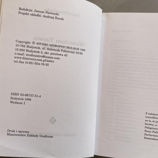 Misterium tarota. Arkana Małe - Alicja Chrzanowska