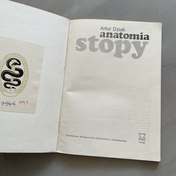 Anatomia stopy - Artur Dziak