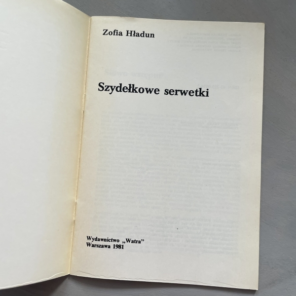 Szydełkowe serwetki - Zofia Hładun