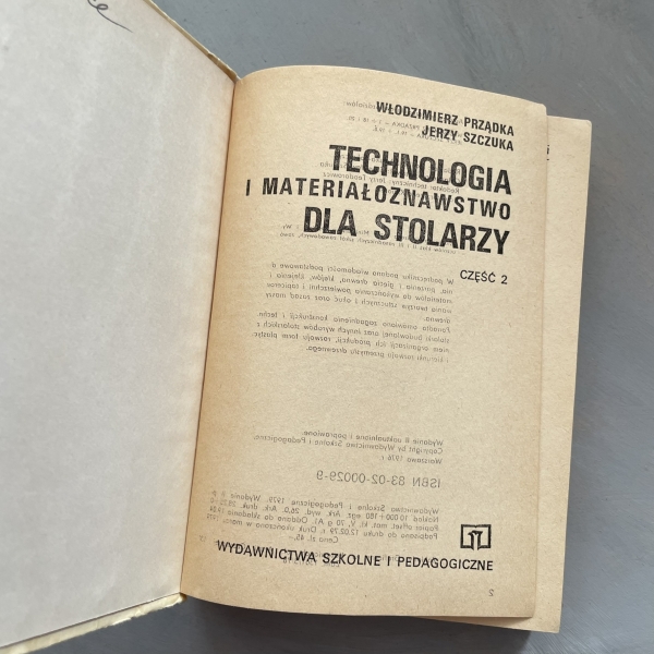 Technologia i materiałoznawstwo dla stolarzy. Część 2 - Włodzimierz Prządka