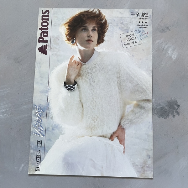 Patons Mohair - 8641 - karta ze wzorem - sweter