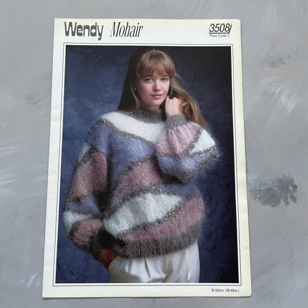 Wendy Mohair - 3508 - karta ze wzorem - sweter
