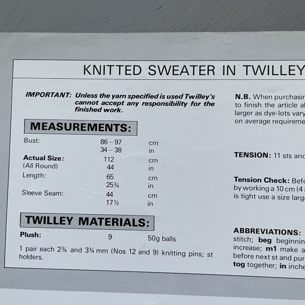 Twilleys Plush - 7005 - karta ze wzorem - sweter