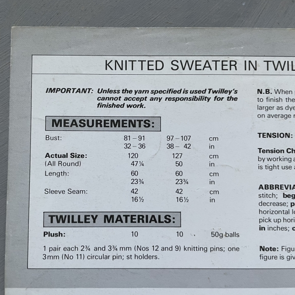 Twilleys Plush - 7003 - karta ze wzorem - sweter