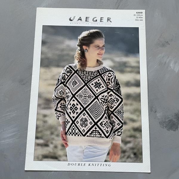 Jaeger Handknitting International - 6393D- karta ze wzorem - sweter