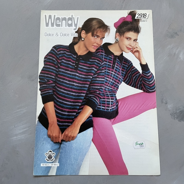 Wendy Dolce & Dolce Vita - 2918- karta ze wzorem - sweter w kratkę i w paski