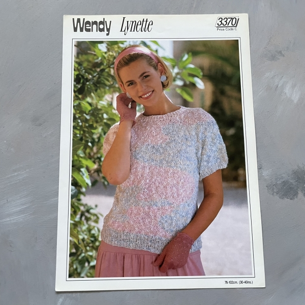Wendy Lynette - 3370 - karta ze wzorem - bluzka z krótkim rękawem