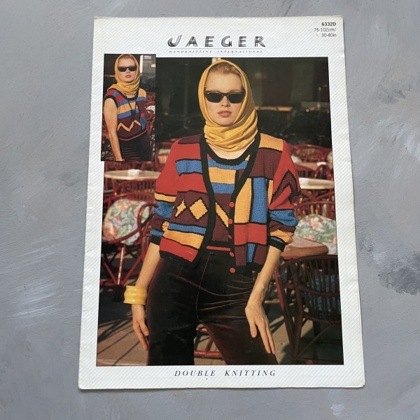 Jaeger Handknitting International - 6332D- karta ze wzorem - marynarka i bluzka
