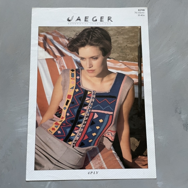 Jaeger Handknitting International - 6370D- karta ze wzorem - kamizelka