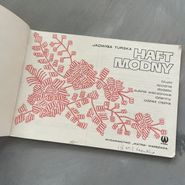 Haft modny (czerwony) - Jadwiga Turska