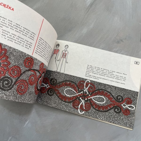 Haft modny (czerwony) - Jadwiga Turska