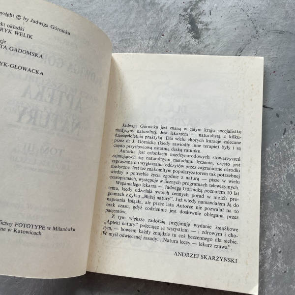 Apteka natury tom 3 - Jadwiga Górnicka