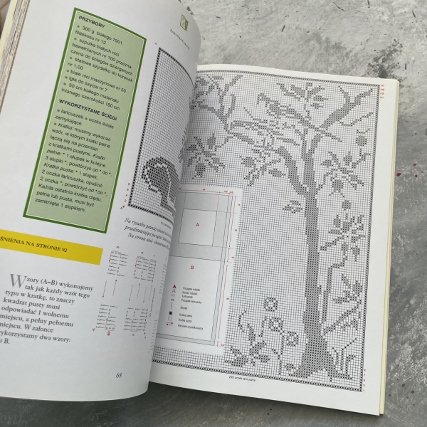 Szydełkowanie firanki i poduszki