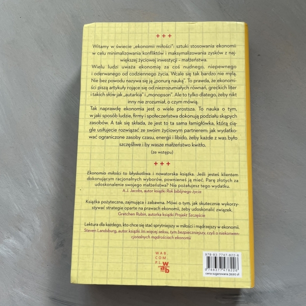 Ekonomia miłości. Szczęście w związku a zmywanie naczyń - Paula Szuchman