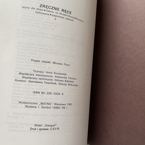 Zręczne ręce 4. Szycie dla dzieci, roboty na drutach, szydełkowanie, haftowanie