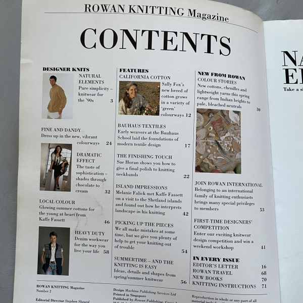 Rowan Knitting Magazine - number 15 Spring / Summer 1994