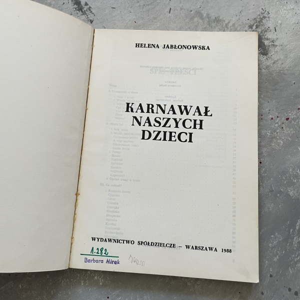 Karnawał naszych dzieci - Helena Jabłonowska